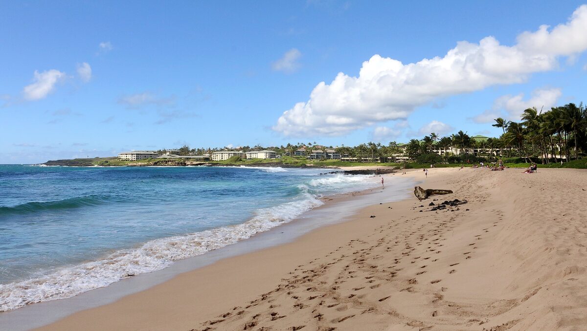 Sunny Shipwreck Beach at Keoneloa Bay on the Poʻipū coast