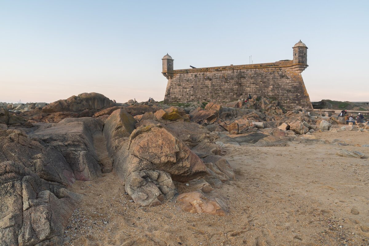 The Castelo do Queijo fort on granite rocks at the edge of the Atlantic