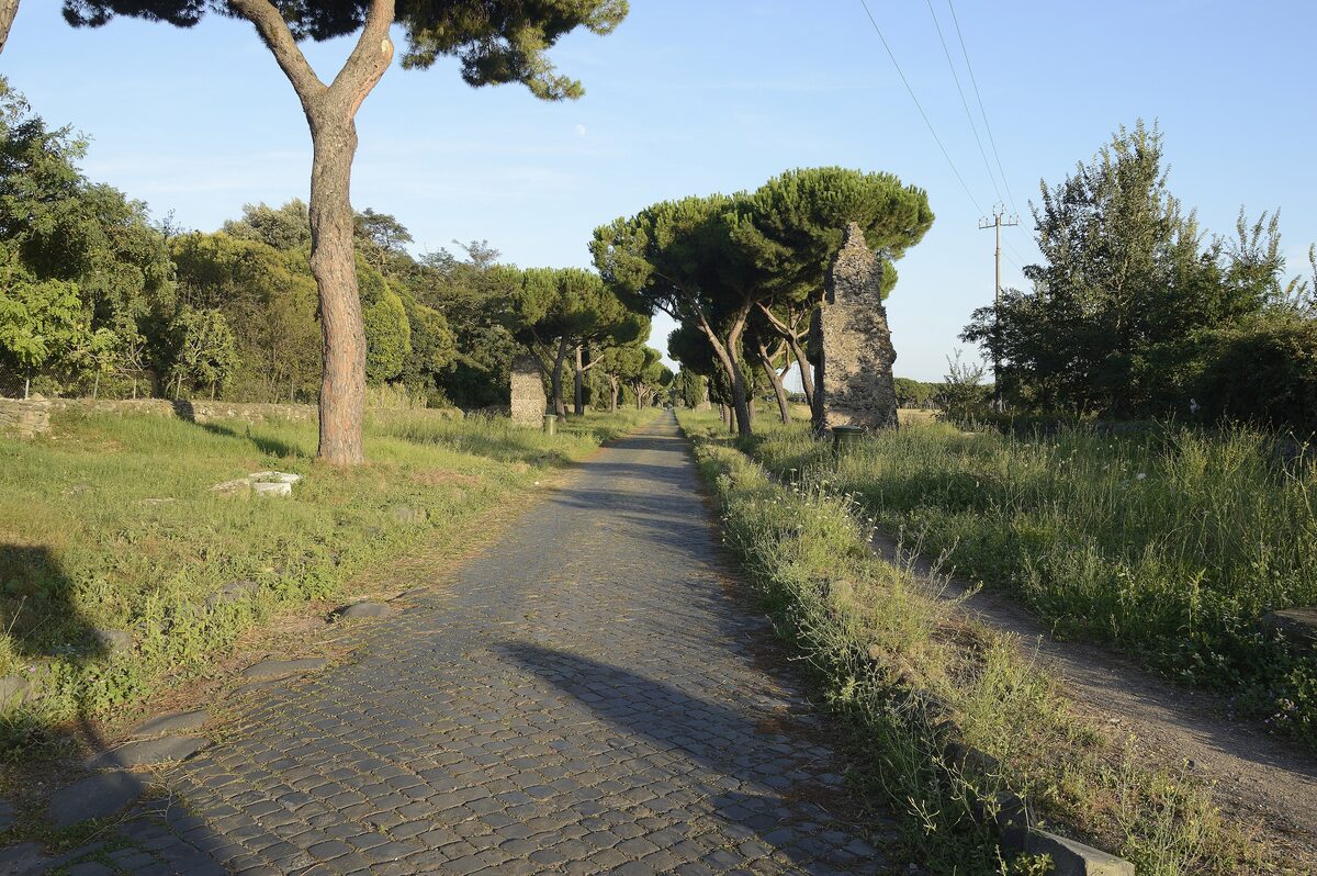The old paving of the Appian Way