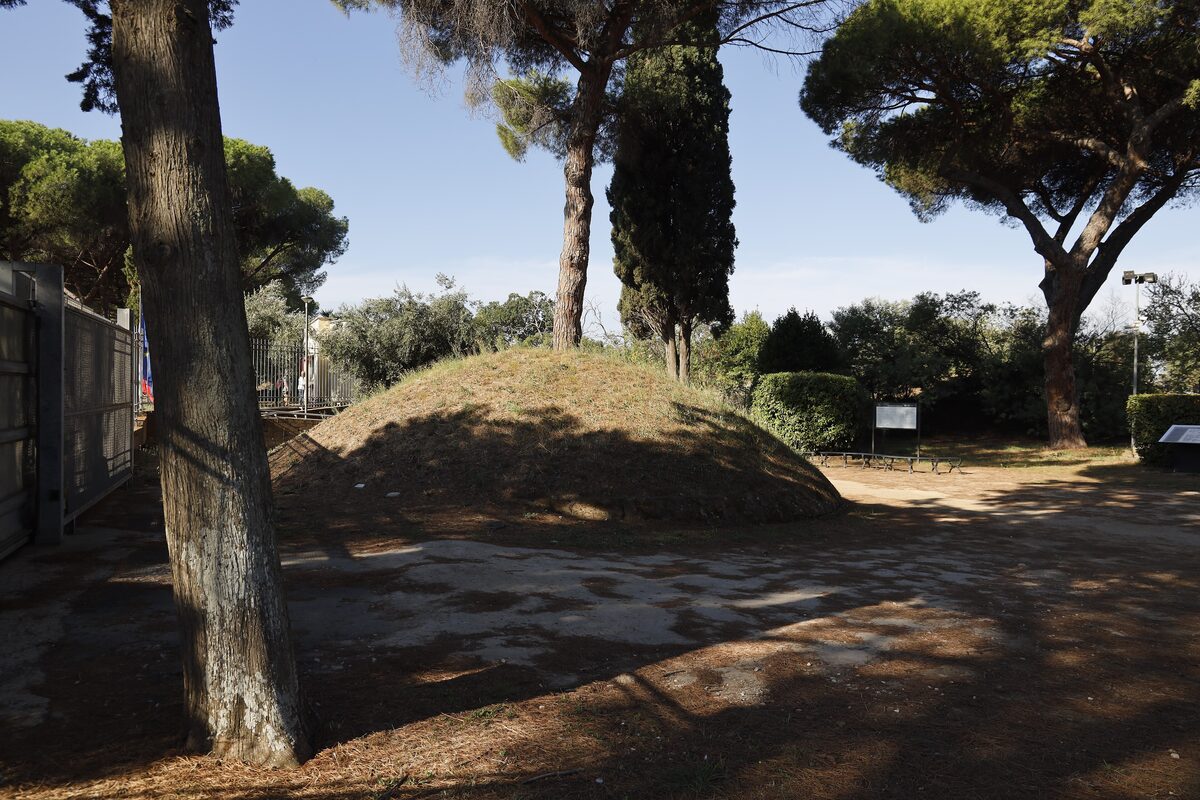 An Etruscan burial mound at Cerveteri