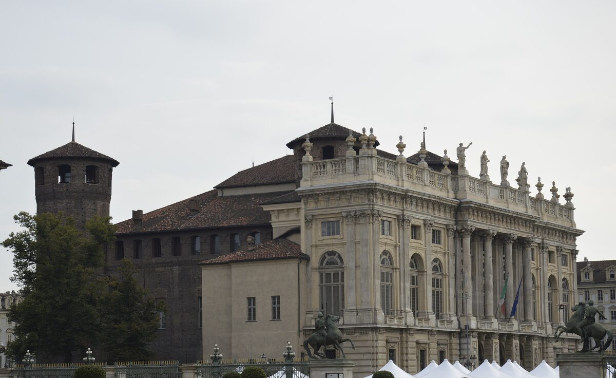Palazzo Madama on Piazza Castello, beside its medieval tower