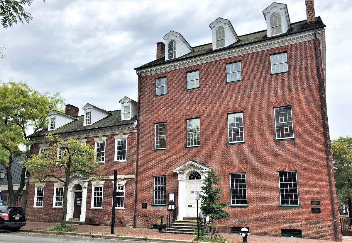 Brick Gadsby's Tavern on North Royal Street in Alexandria